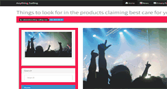 Desktop Screenshot of anything-sailing.com